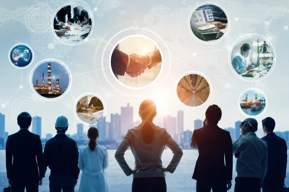 collaboration entre établissements, entreprises et acteurs de l'emploi